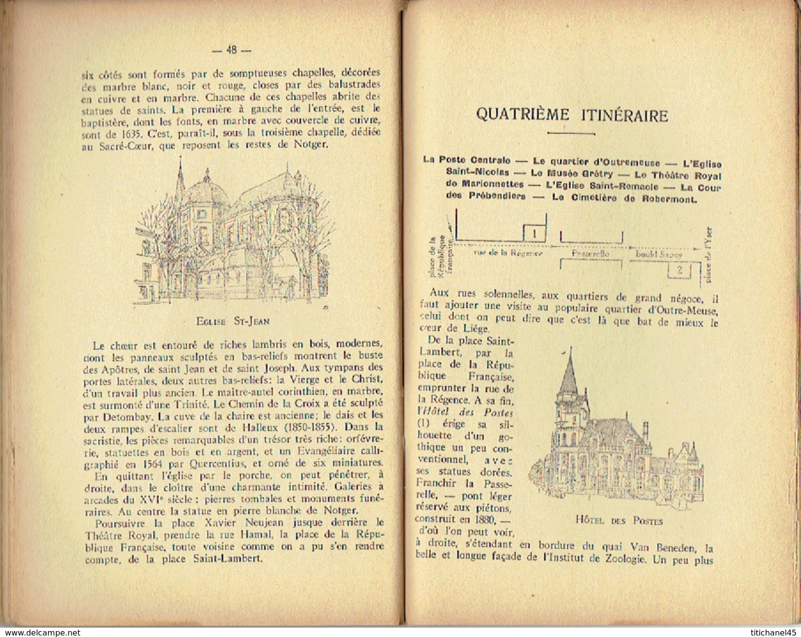 LIEGE GUIDE ILLUSTRE DE LA VILLE édité en 1930 à l'occasion de l'EXPOSITION DES SCIENCES DE LA GRANDE INDUSTRIE