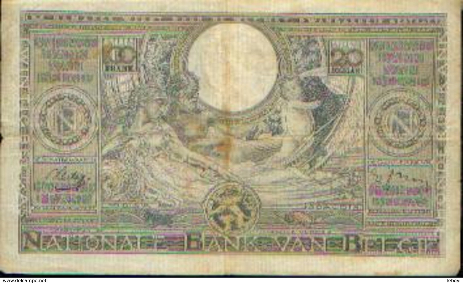 BELGIQUE - 100 Francs Ou 20 BELGAS - 08.05.1939 - 100 Francs & 100 Francs-20 Belgas