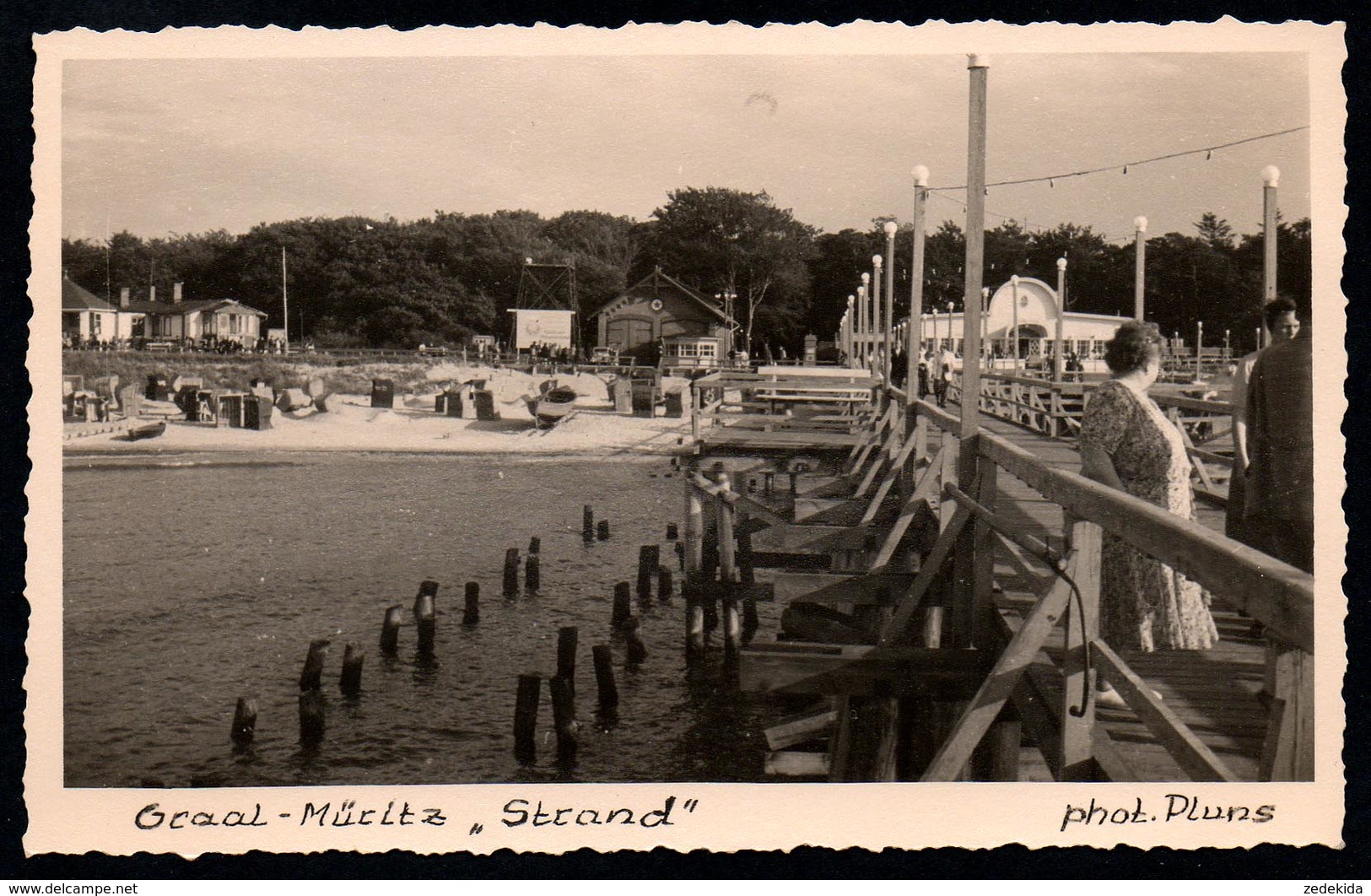 A0285 - Alte Foto Ansichtskarte - Graal Müritz - Strand - Pluns - N. Gel TOP - Genehmigt  MfL - Graal-Müritz