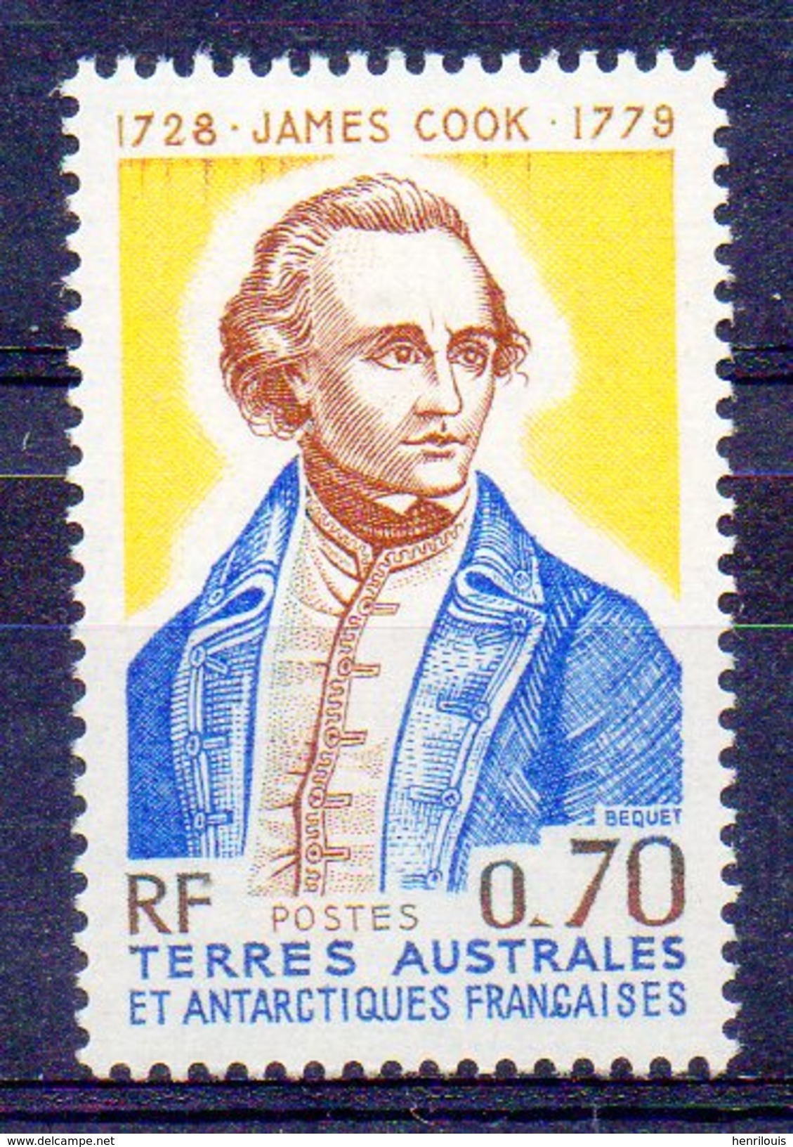 TERRES AUSTALES - TAAF - Timbre Neuf **de 1963 ( Ref 4596 ) James Cook - Unused Stamps