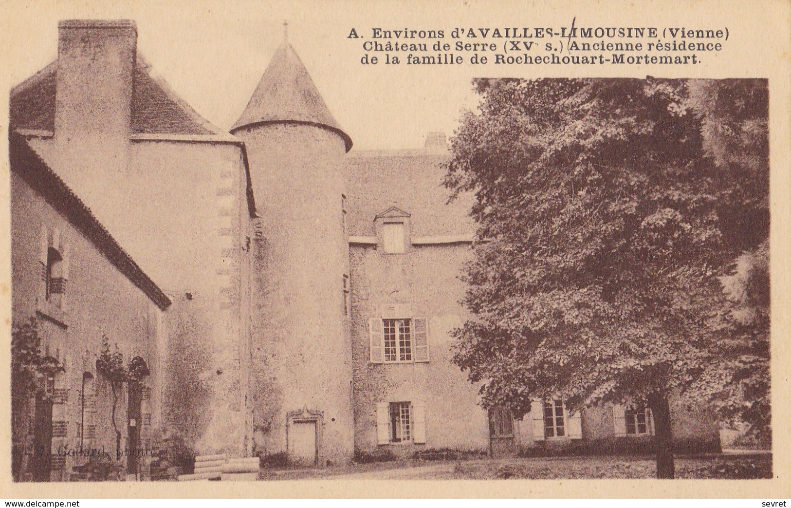 AVAILLES-LIMOUSINE. - Château De Serre - Availles Limouzine