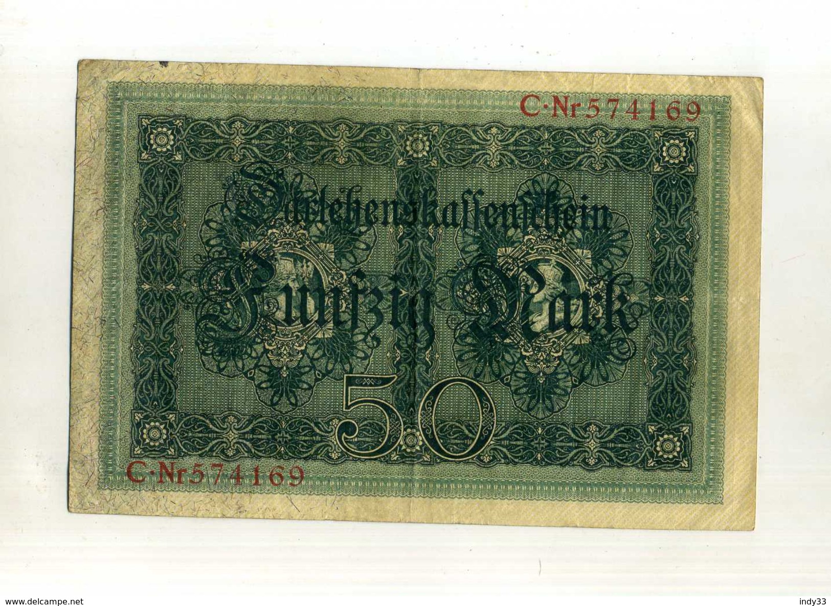 ALLEMAGNE EMPIRE . BILLET DE 50 M. 1914 . - 50 Mark