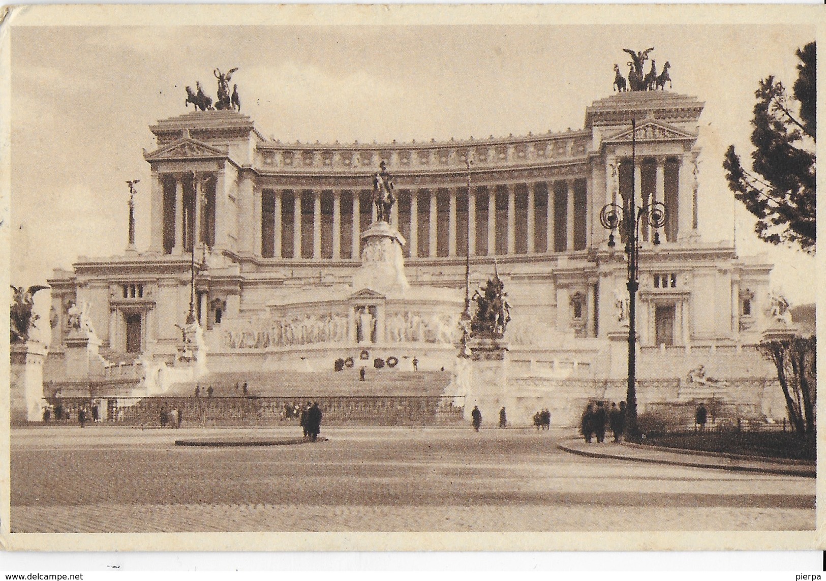 LAZIO - ROMA - VITTORIALE -B/N - ANNI '30 - VIAGGIATA 1933  EDIZ.  IST. FOTOGRAFICO ITAL. DIRETTA ESTERO - Parken & Tuinen