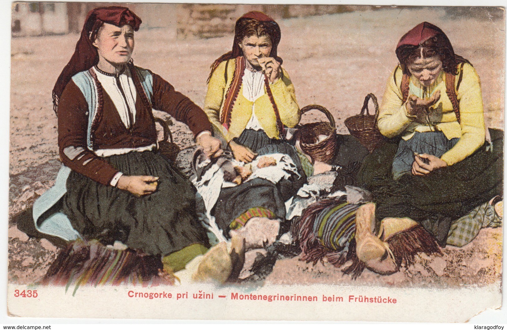 Crnogorke Pri Uzini Montenegro Old Unused Postcard (Depose J. Tosovic, Ragusa) B170125 - Europe