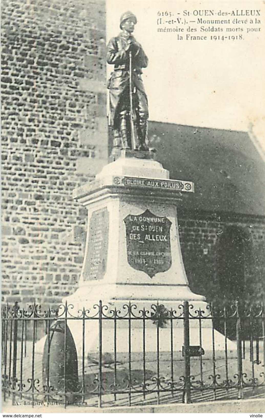 A-17-2120 : MONUMENT AUX MORTS DE LA GRANDE-GUERRE 1914-1918.  SAINT-OUEN-DES-ALLEUX - Other & Unclassified