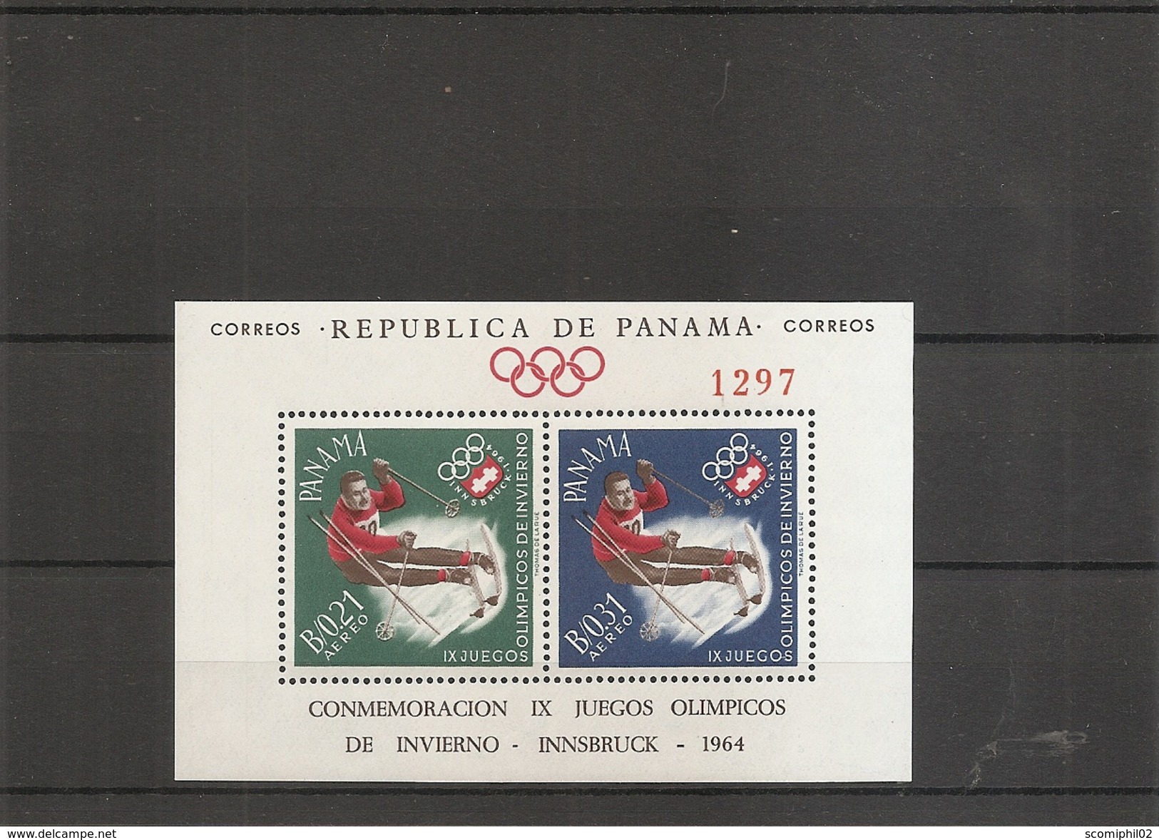 JO D'hiver De Innsbruck -1964( BF 14 XXX -MNH- De Panama) - Inverno1964: Innsbruck