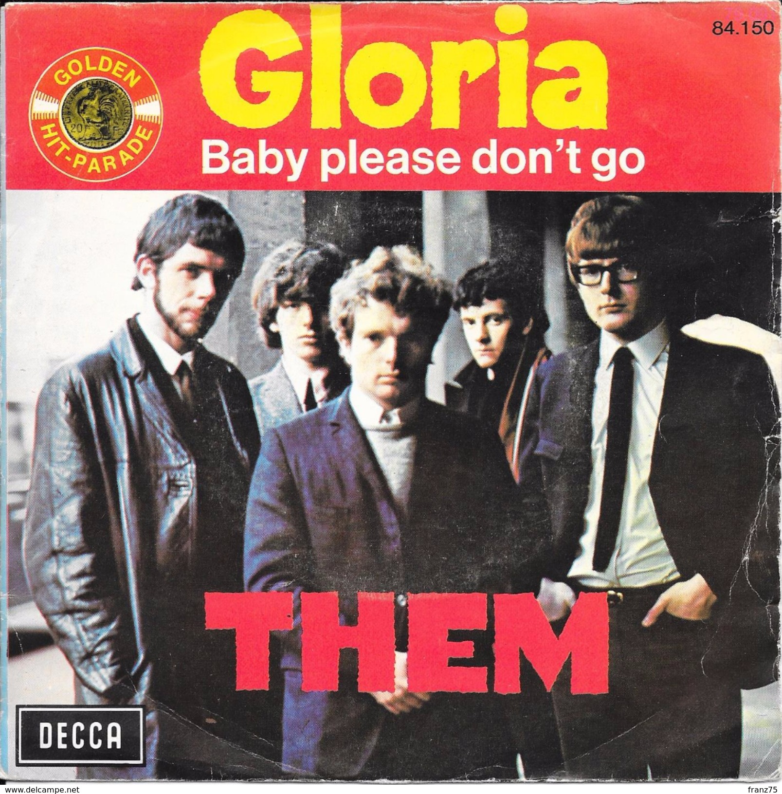 THEM- "Gloria/Baby Please Don't Go"-45 T -Decca-BE - Rock