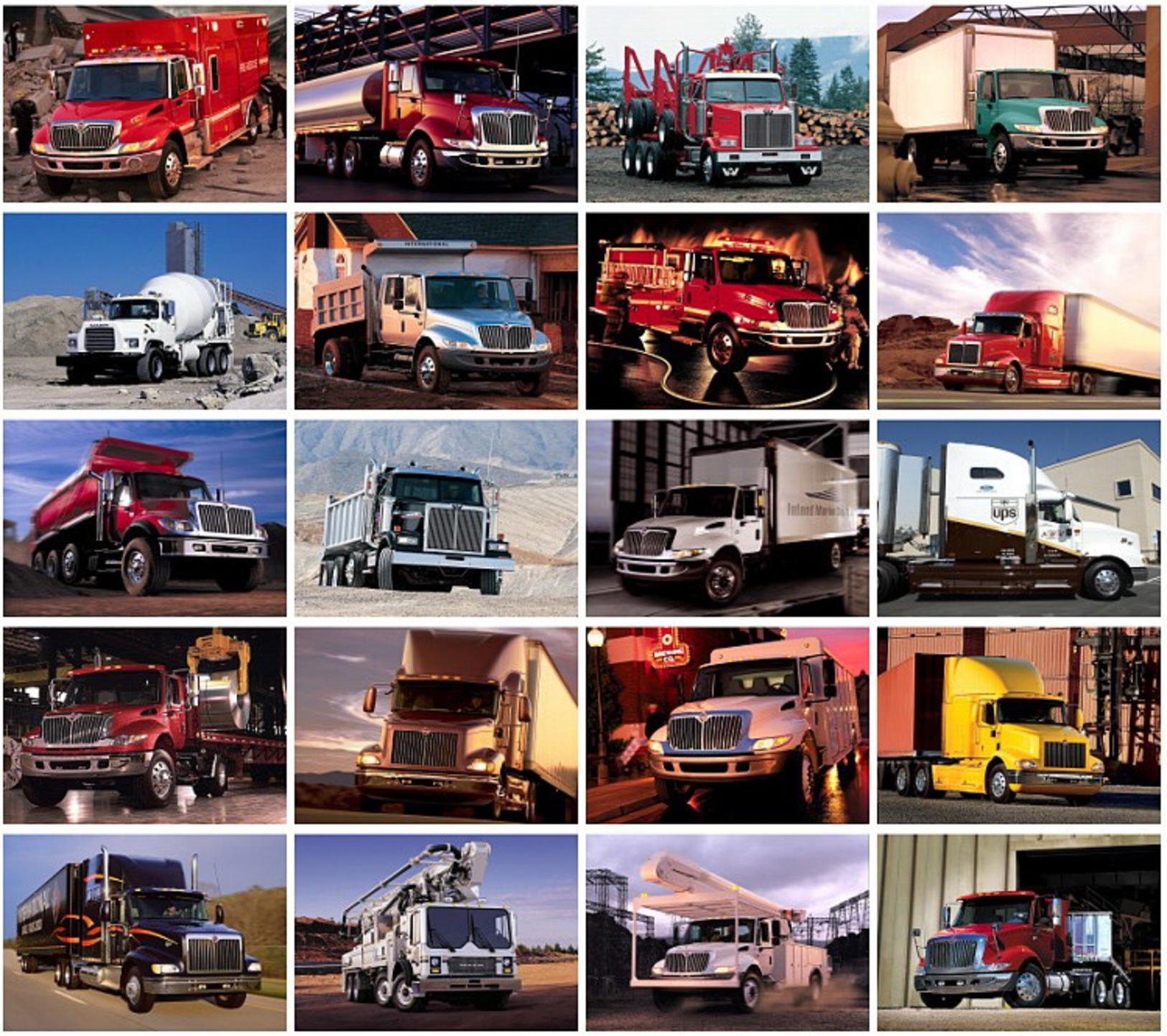 40 Postcards Of   Truck Cars, Postkarte Carte Postale - Camions & Poids Lourds