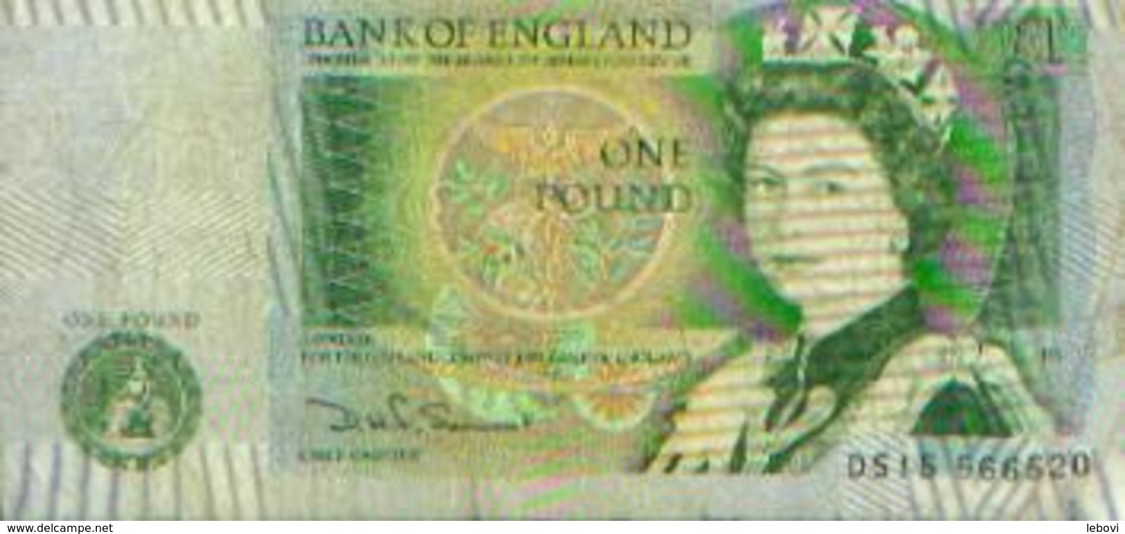 ROYAUME UNI - Bank Of England - 1 Pound - Verso : Isaac Newton - 1 Pound