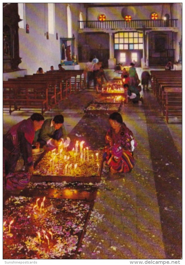 Guatemala Chichicastenango Interior Of St Thomas Church - Guatemala