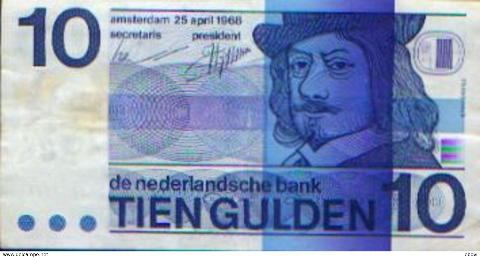 PAYS-BAS &ndash; 10 Gulden 1968 - 10 Gulden