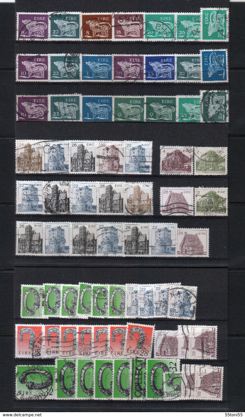 Lot  IRLANDE (EIRE) 72 Stamps &ndash; Used/oblitérés (O) - Collections, Lots & Séries