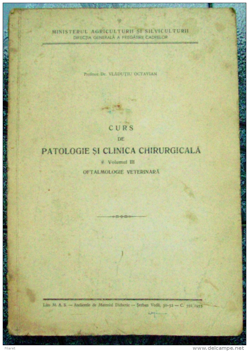 ROMANIA ,VET/VETERINARY  LESSONS-1970/1973 PERIOD - Práctico