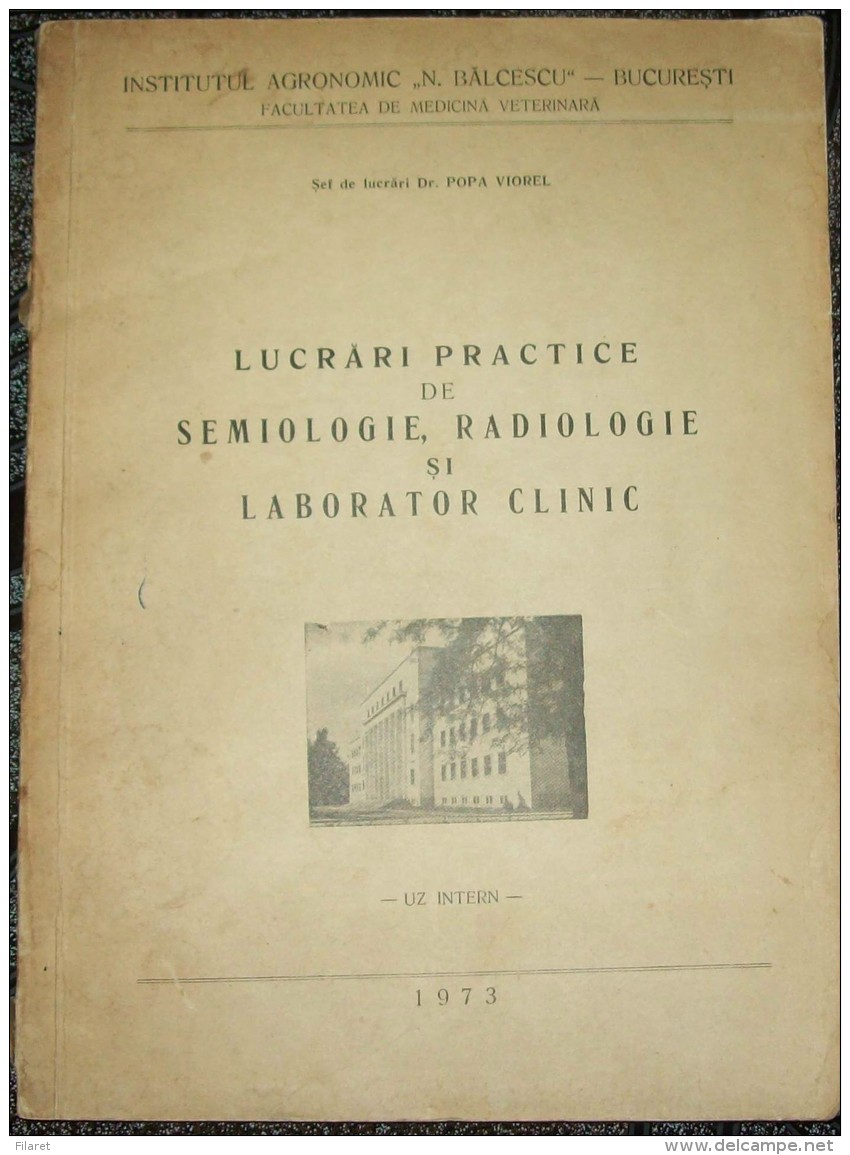 ROMANIA ,VET/VETERINARY  LESSONS-1970/1973 PERIOD - Práctico