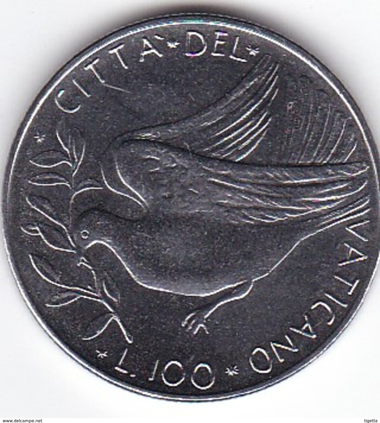 CITTA DEL VATICANO LIRE 100 PAOLO VI  ANNO 1977  Spl - Vaticano (Ciudad Del)