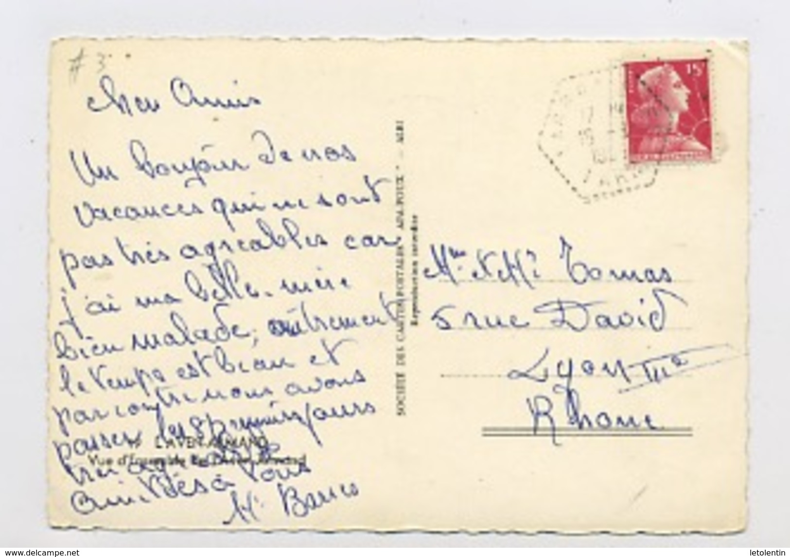 3#FRANCE - CACHET HEXAGONAL PERLÉ DE "LASGRAISSES 16/9/5, TARN" - Cachets Manuels