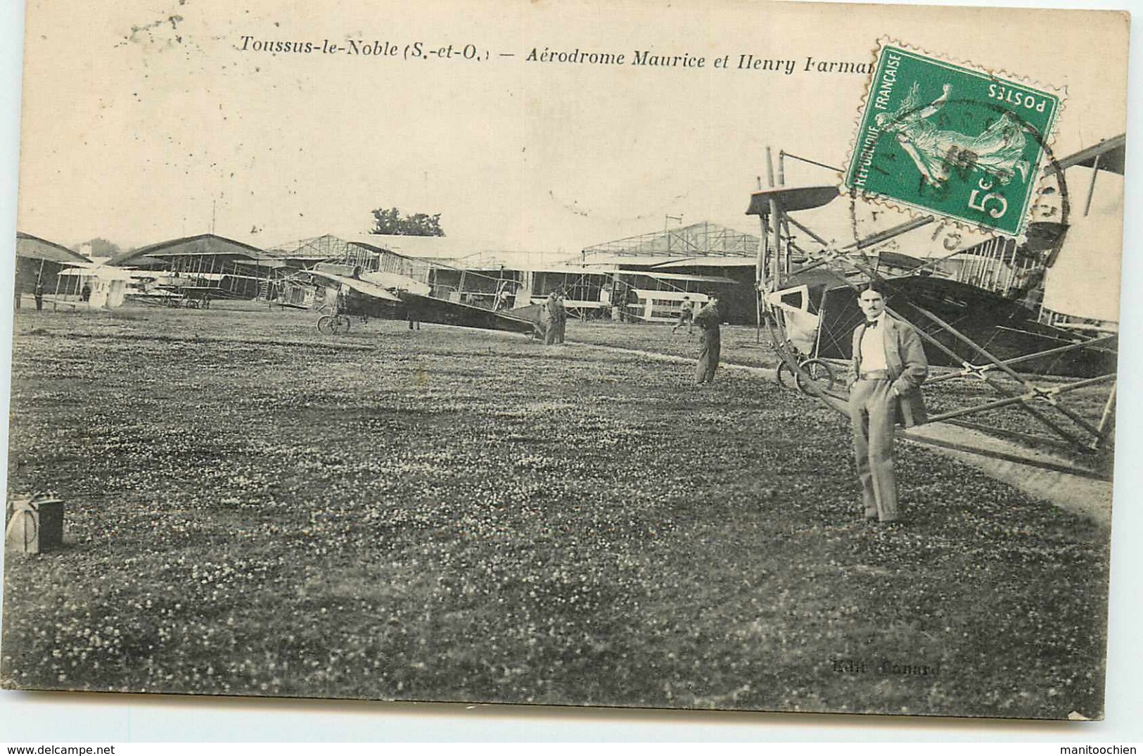 DEP 78 TOUSSUS LE NOBLE AERODROME MAURICE ET HENRY FARMAN VUE D'ENSEMBLE - Toussus Le Noble