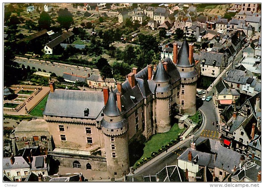 LANGEAIS VUE AERIENNE DU CHATEAU - Langeais