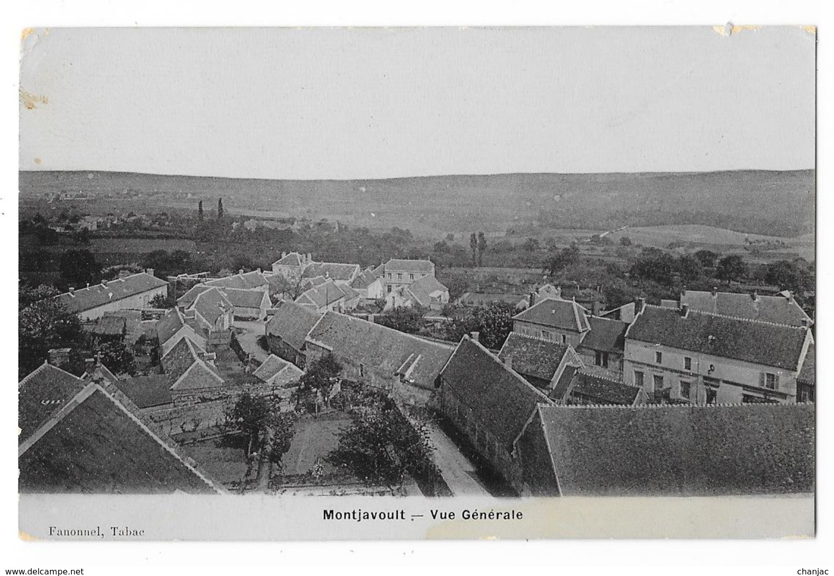 Cpa: Carte Photo - 60 MONTJAVOULT (ar. Beauvais) Vue Générale (éd. Fanonnel, Tabac) - Montjavoult