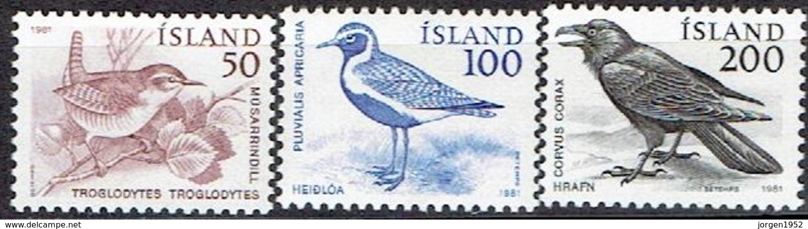 ICELAND #  FROM 1981  STAMPWORLD 568-70** - Nuevos