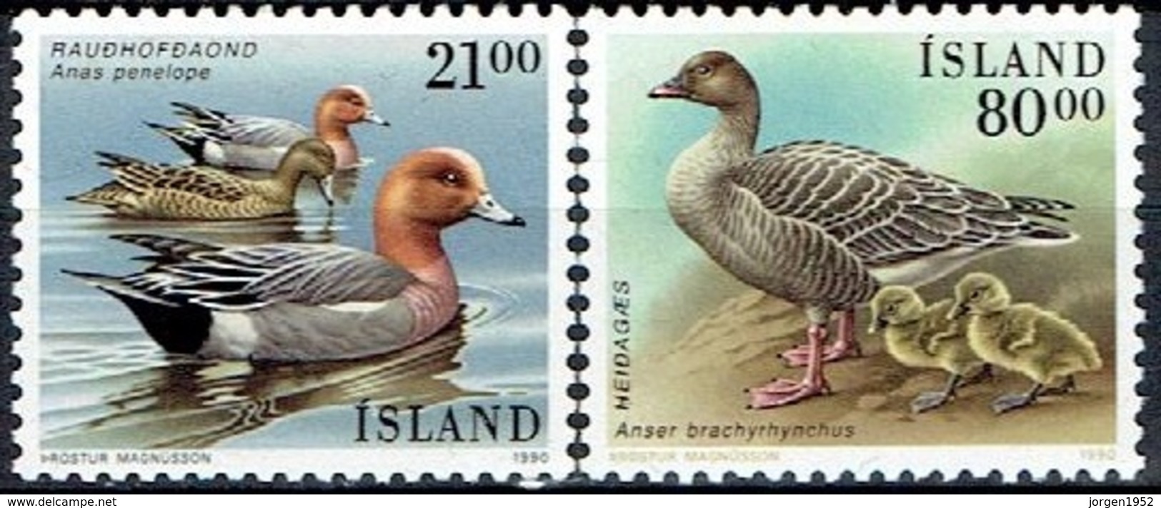 ICELAND #  FROM 1990  STAMPWORLD 715-16** - Neufs