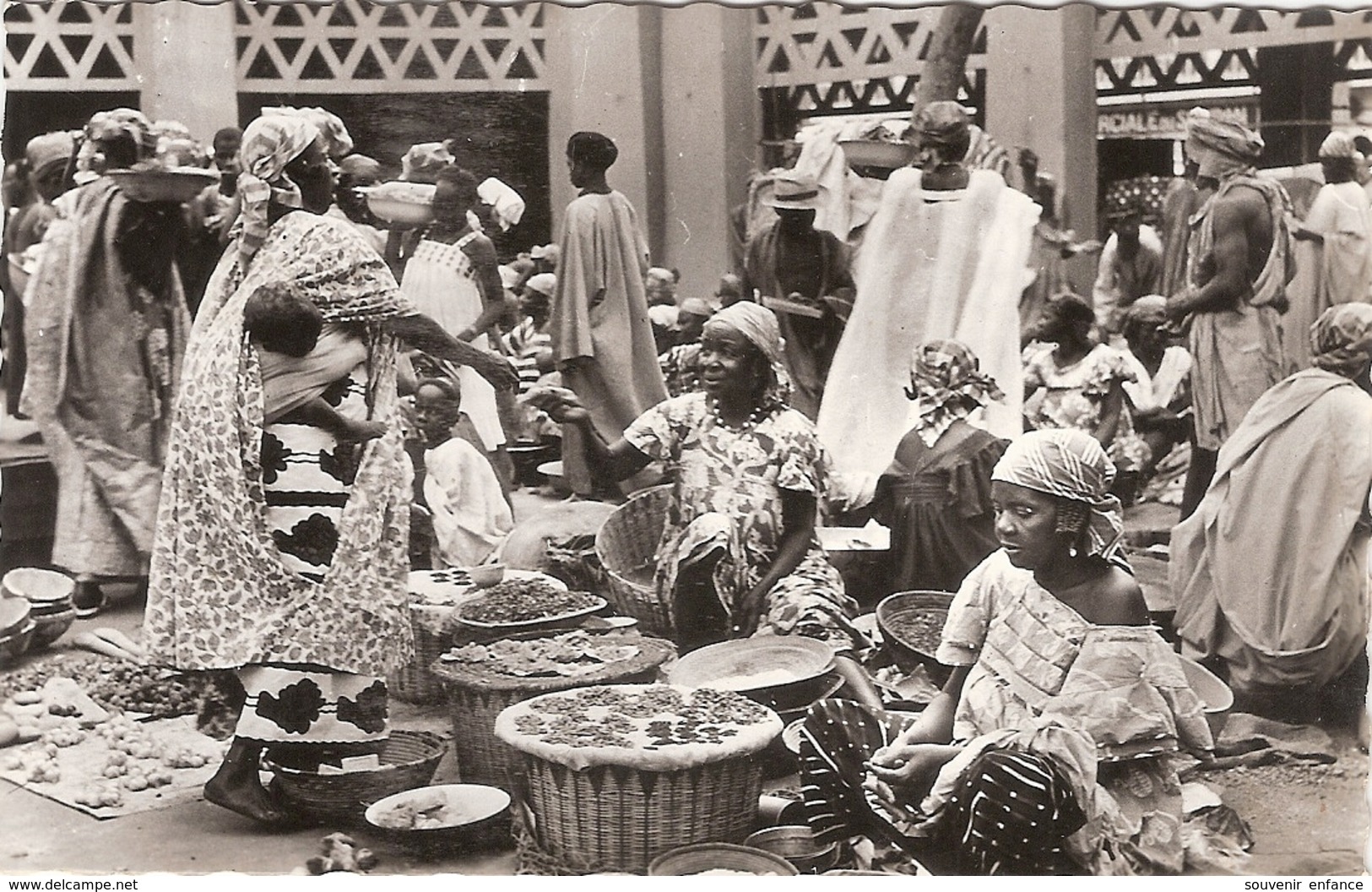 CP Afrique Noire Scène De Marché - África