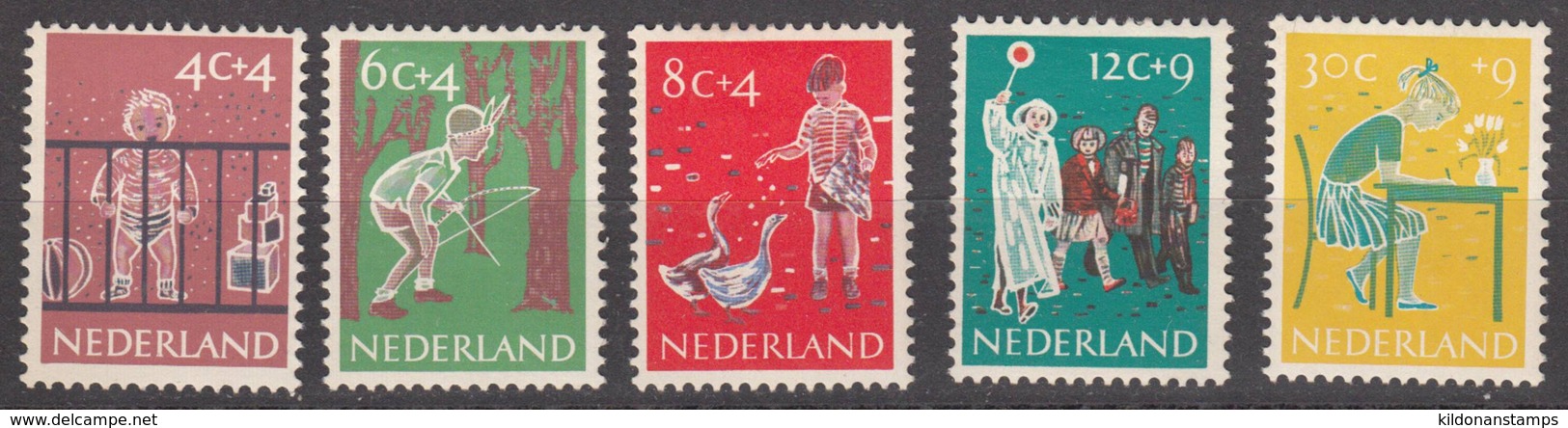 Netherlands 1959 Full Set, Mint No Hinge, Sc# B336-B340 - Neufs