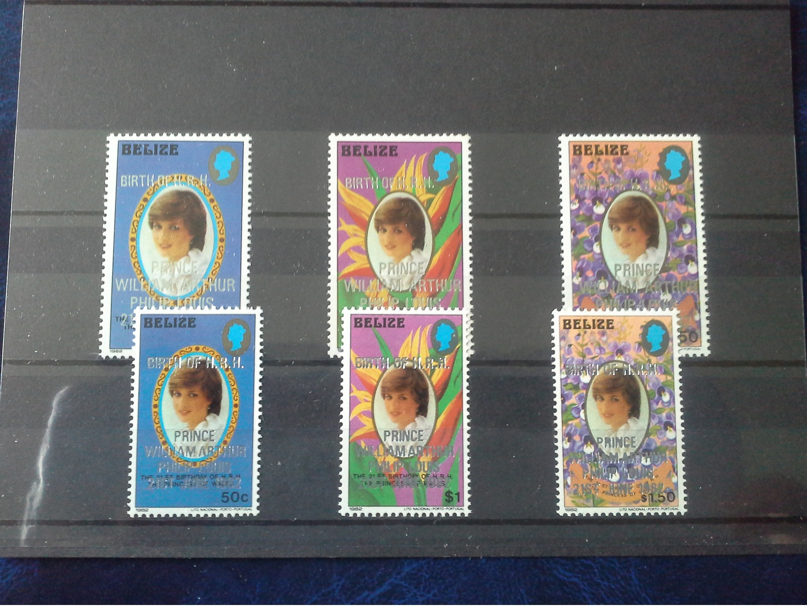 Belize 1982 Birth Of Prince William Of Wales (1st Issue) SG/NO 707/712 MNH - Belize (1973-...)