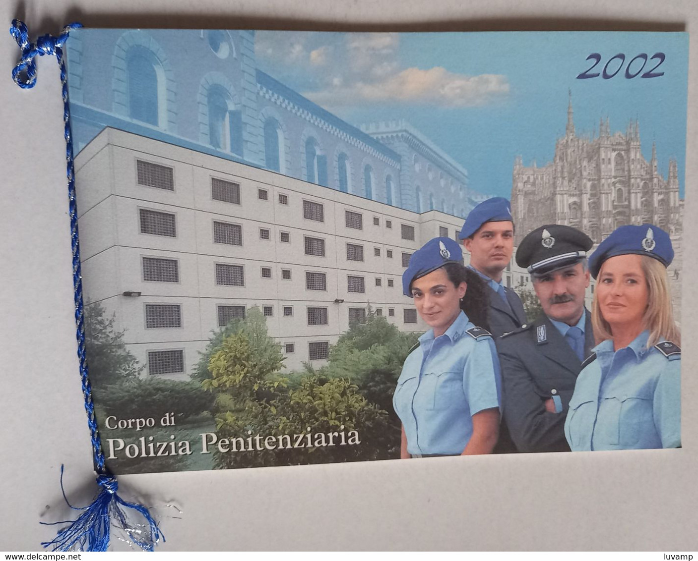 2002 -CALENDARIO POLIZIA PENITENZIARIA COMPLETO CORDONCINO ( CART 66) - Formato Grande : 2001-...