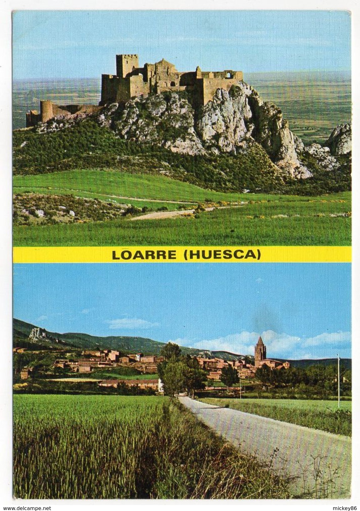 Espagne--LOARRE -- Castillo Y Vista Genral  Cpm N°3 éd Sicilia --timbres Au Verso........à Saisir - Huesca