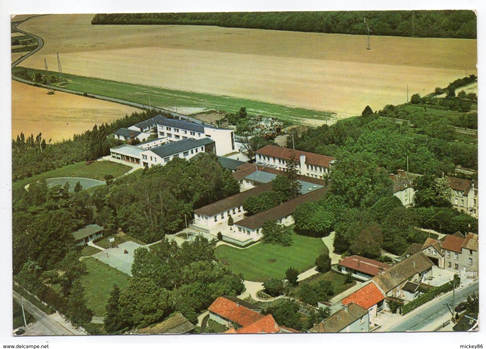 SAINT FARJEAU PONTHIERRY--Vue Aérienne,Fondation"ELLEN POIDATZ" ,cpsm 15 X 10 N° 760771 éd RUYANT.. - Saint Fargeau Ponthierry