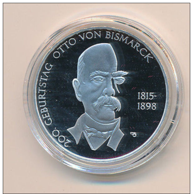 Deutschland 2015 10 Euro Silber - 200. Geb. Otto V. Bismarck - PP / Spiegelglanz - Germany