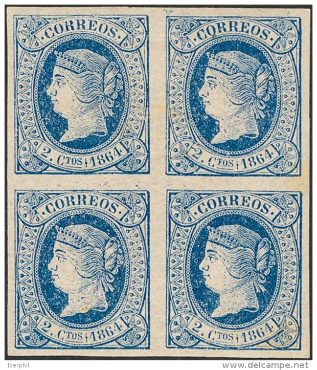 ISABEL II Isabel II. 1 De Enero De 1864 * 63(4) - Postfris – Scharnier