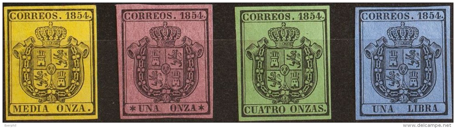 ISABEL II Isabel II. 1 De Julio De 1854. Servicio Oficial */(*) 28/31 - Unused Stamps