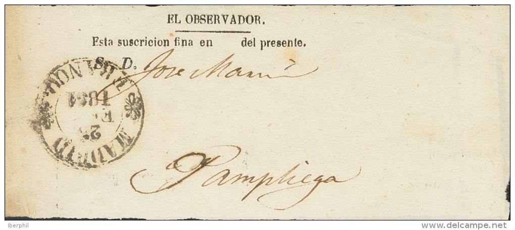 PREFILATELIA Madrid Sobre - ...-1850 Vorphilatelie