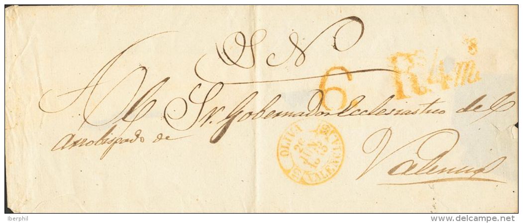 PREFILATELIA Comunidad Valenciana Sobre - ...-1850 Prephilately