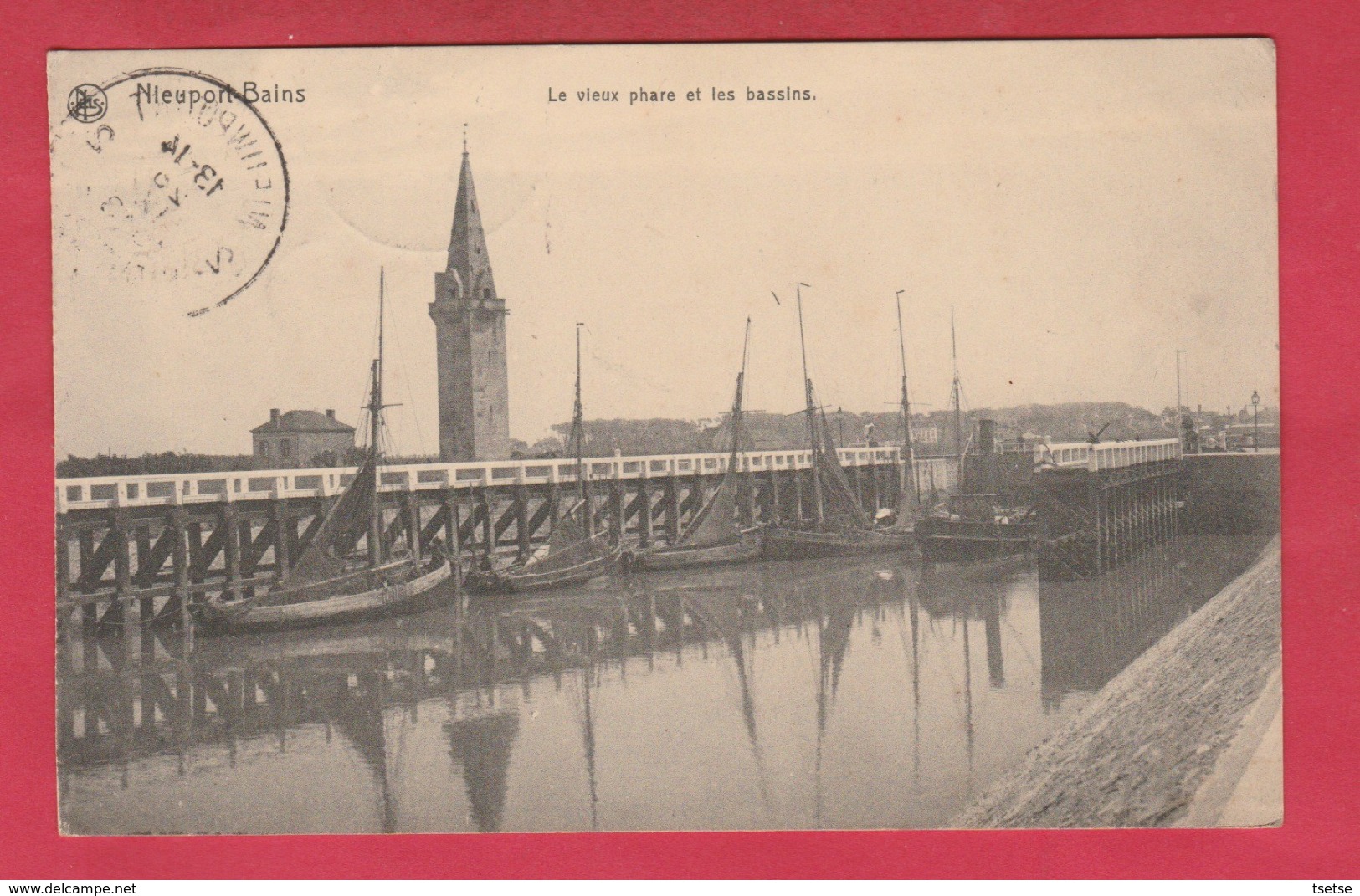 Nieuwpoort / Nieuport - Le Vieux Phare Et Les Bassins - 1913 ( Verso Zien ) - Nieuwpoort