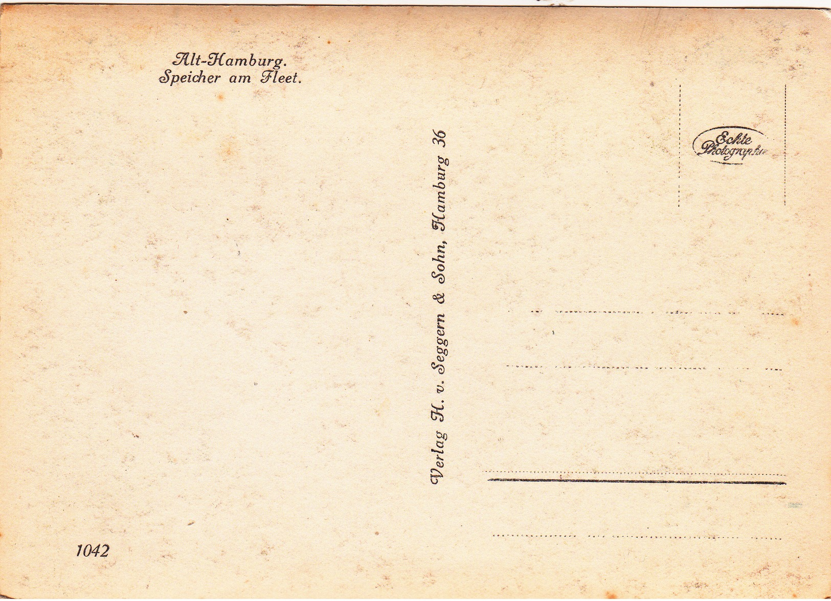 Reproduction?,Modern Post Card Of Alt-Hamburg, Hamburg, Germany,D16. - Other & Unclassified