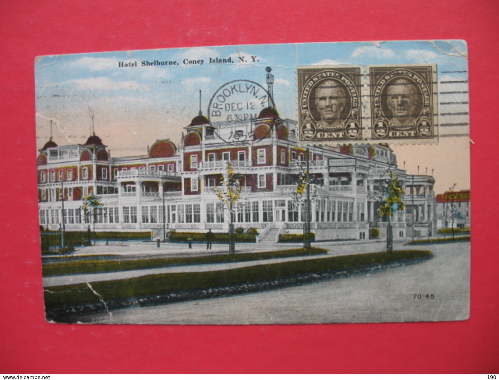 Hotel Shelburne,Coney Island.Post Card Exchange Club - Brooklyn