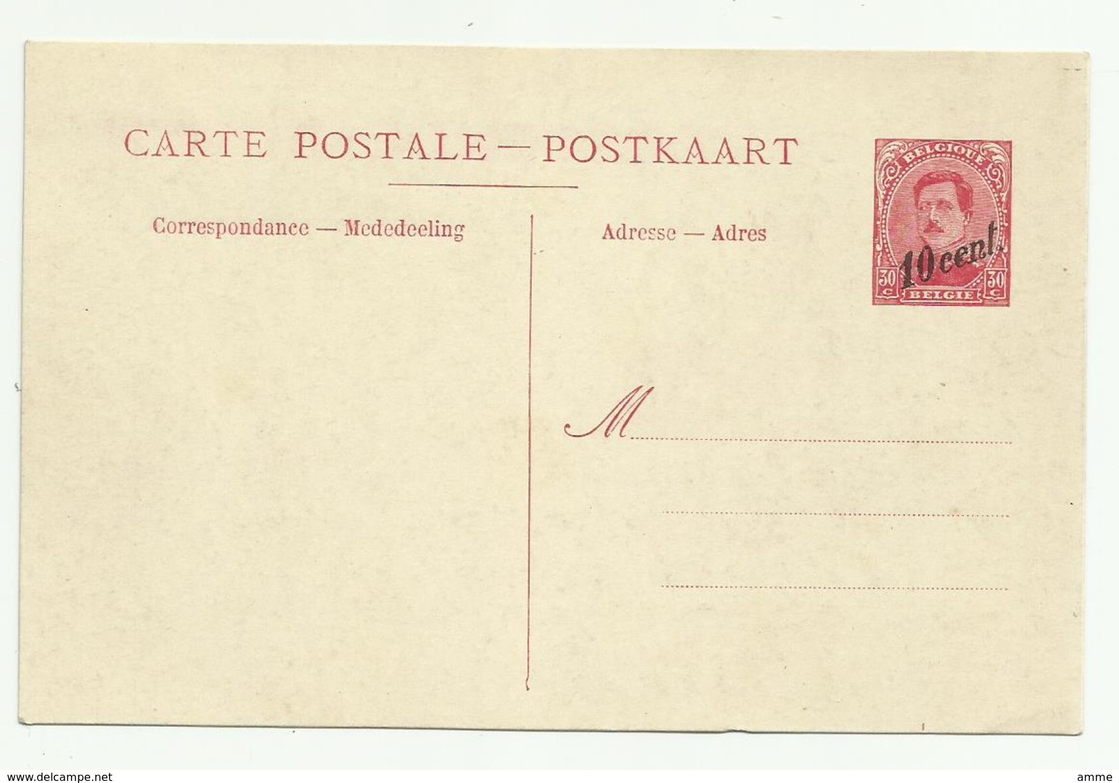 Oostende  *  Maalboot Oostende -Dover -  Paquebot     (Timbre 15 > 10 Ct) - Cartes Paquebot