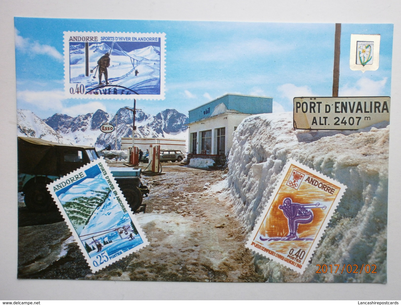 Postcard Port D Envalira Andorra Nice Andorre Stamps Card My Ref B2258 - Andorra