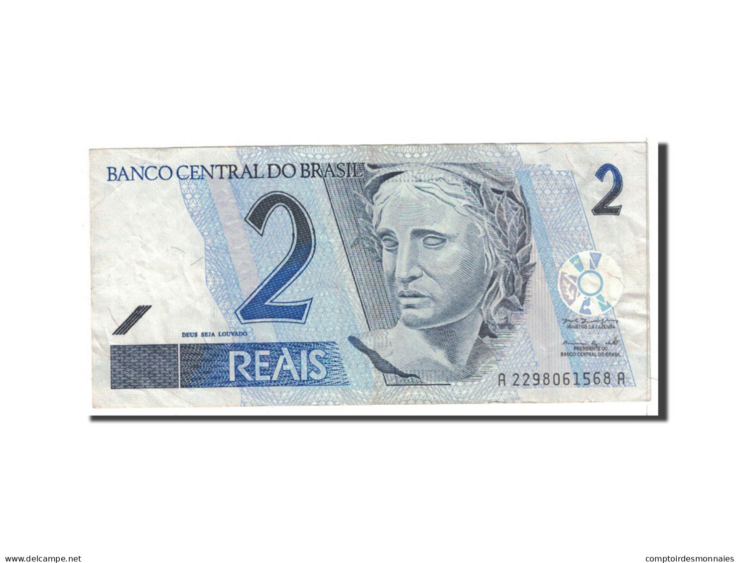 Billet, Brésil, 2 Reais, 2001, Undated, KM:249a, TTB - Brésil