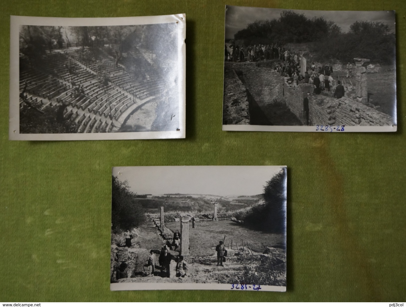 Lot De 3 Petites Photos Du 24 Aout 1952 - Alésia - Lieux