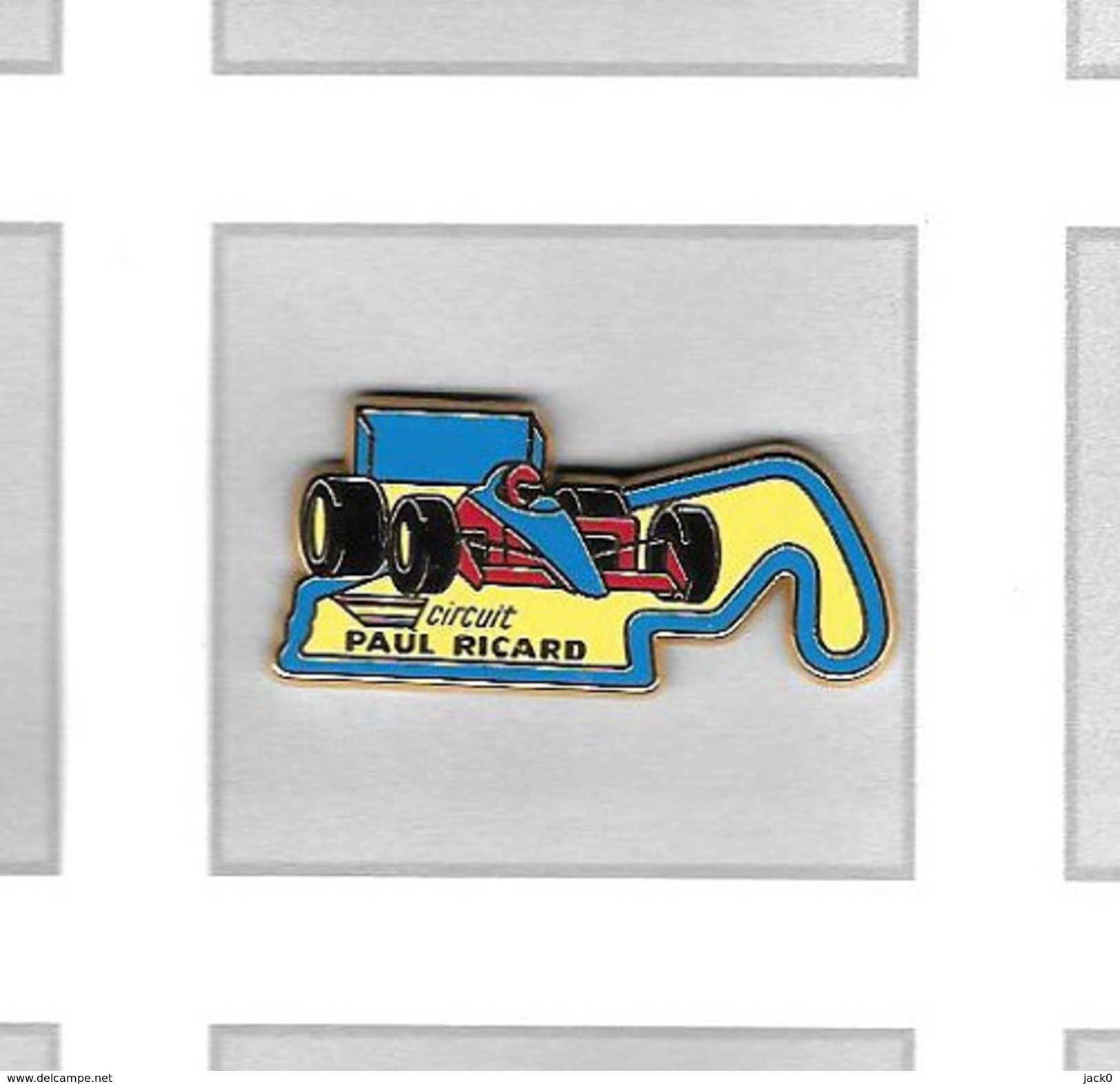 Pin´s  Sport  Automobile  F 1  RENAULT ?  Circuit  PAUL  RICARD  Signé  ARTHUS  BERTRAND - F1