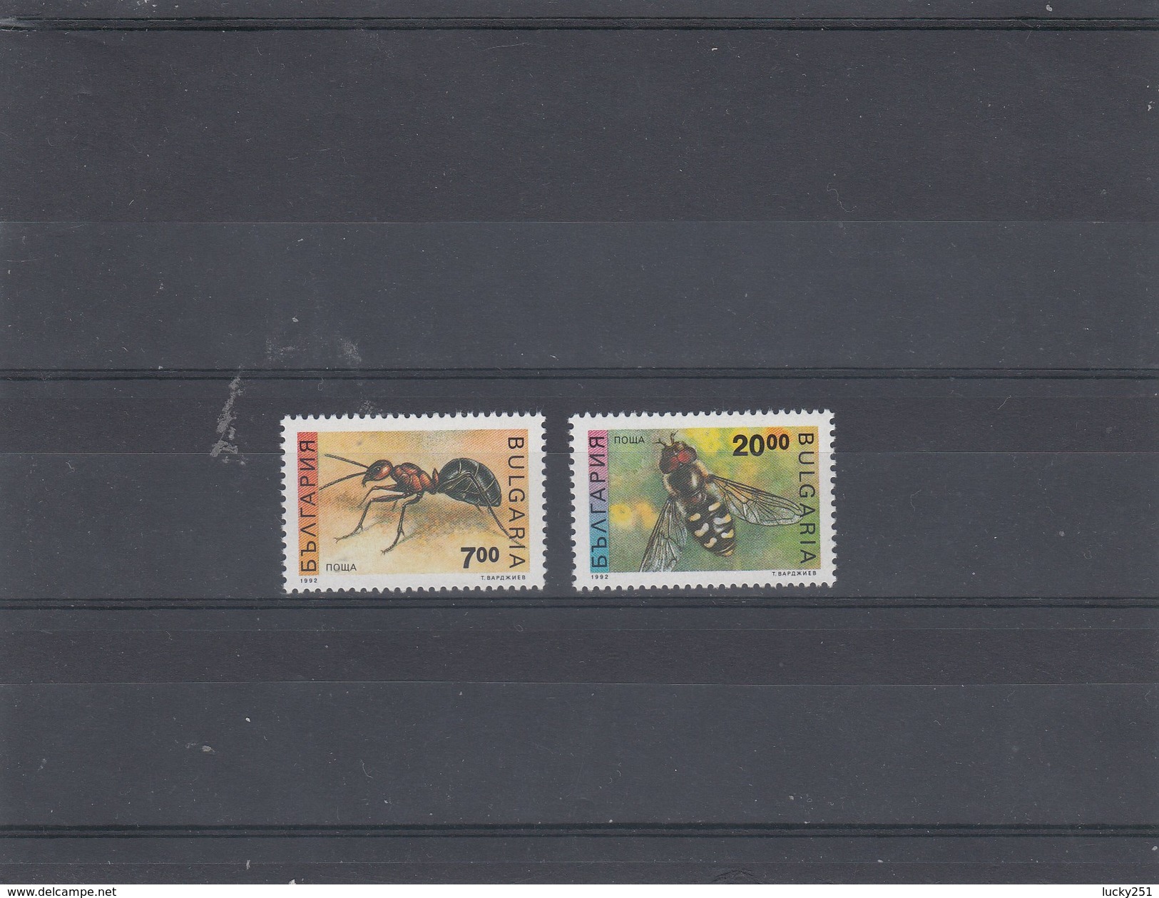 Bulgarie - Neufs** - Année 1992 - Insectes Divers - YT 3461/3462 - Unused Stamps