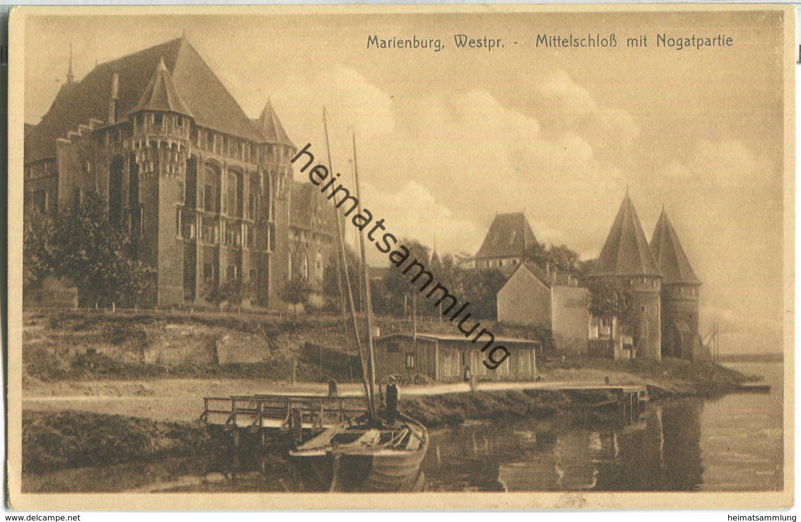 Marienburg - Mittelschloss - Nogat - Westpreussen