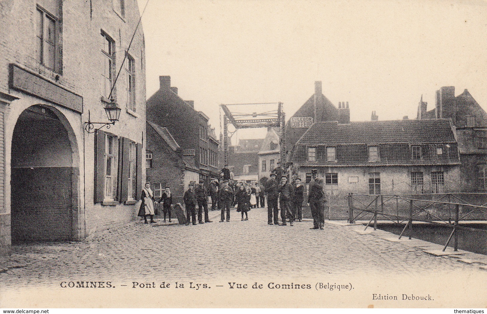 Thematiques 59 Nord Comines Pont De La Lys Vue De Comines - Autres & Non Classés