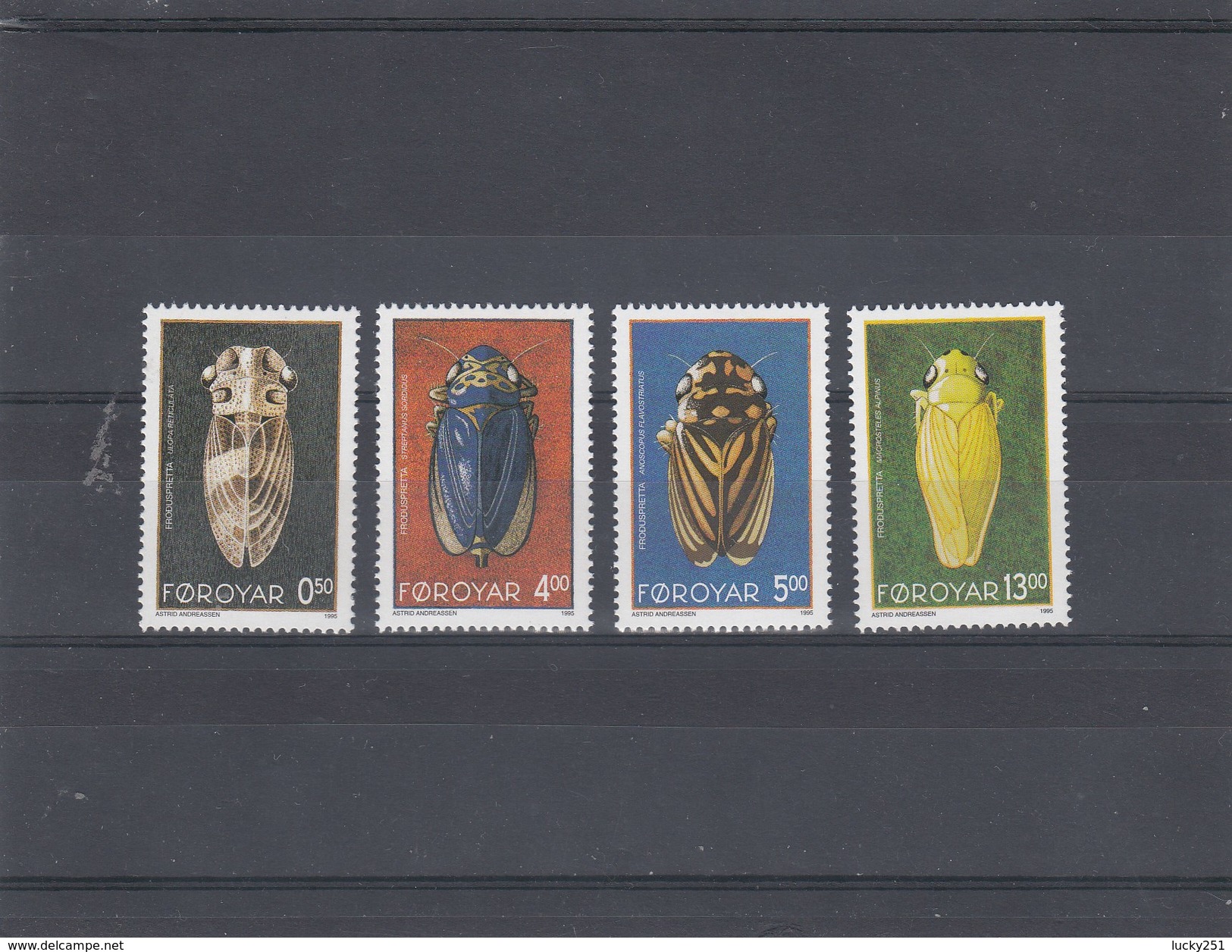 Iles Féroé - Neufs** - Année 1995 - Insectes Divers - YT 268/271 - Faroe Islands