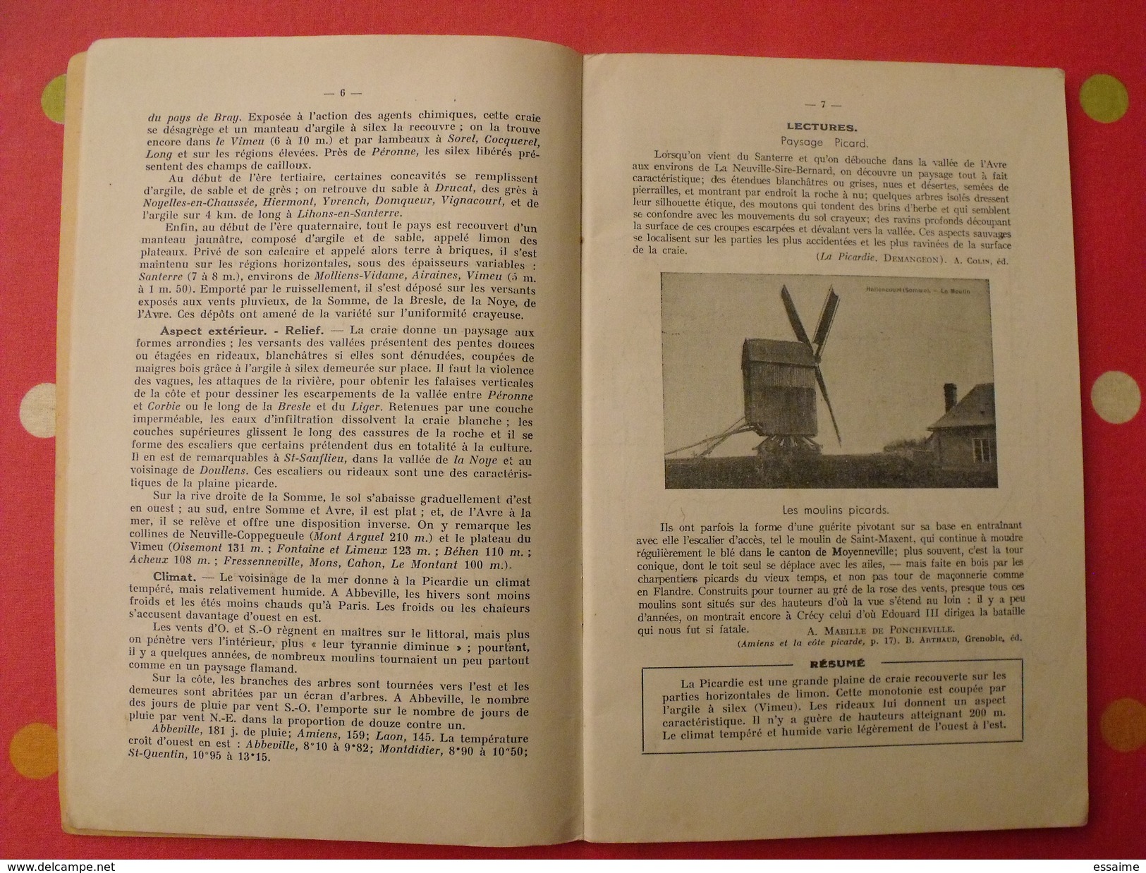 La Picardie Historique Et Géographique. Voeltzel Et Gest. 1941 Pendant La Guerre - Picardie - Nord-Pas-de-Calais