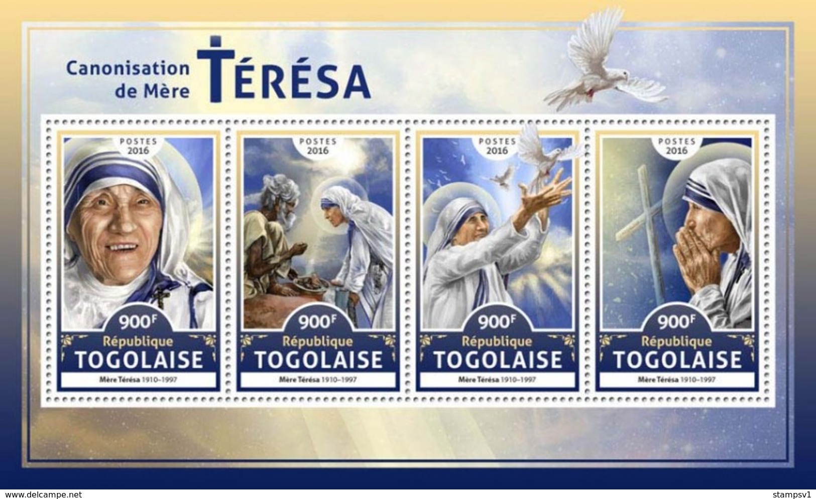 Togo. 2016 Mother Teresa. (612a) - Mère Teresa